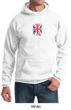 Union Jack Hoodie British UK Flag Small Print Adult Hoody