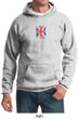 Union Jack Hoodie British UK Flag Small Print Adult Hoody