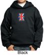 Union Jack Hoodie British UK Flag Small Print Youth Hoody