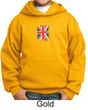 Union Jack Hoodie British UK Flag Small Print Youth Hoody