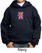 Union Jack Hoodie British UK Flag Small Print Youth Hoody