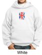 Union Jack Hoodie British UK Flag Small Print Youth Hoody