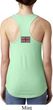 Union Jack Patch Back Print Ladies Ideal Tank Top