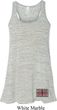 Union Jack Patch Bottom Print Ladies Flowy Racerback Tanktop