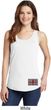 Union Jack Patch Bottom Print Ladies Tank Top