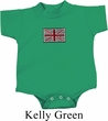 Union Jack Patch Middle Print Baby Onesie