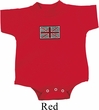 Union Jack Patch Middle Print Baby Onesie
