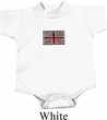 Union Jack Patch Middle Print Baby Onesie