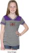 Union Jack Patch Middle Print Girls Football Shirt