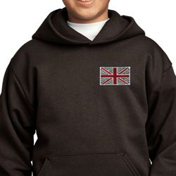 Union Jack Patch Pocket Print Kids Hoodie
