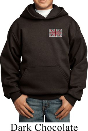 Union Jack Patch Pocket Print Kids Hoodie