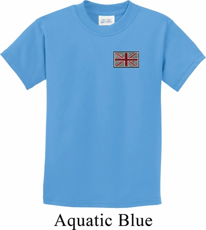 Union Jack Patch Pocket Print Kids Shirt