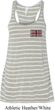 Union Jack Patch Pocket Print Ladies Flowy Racerback Tanktop