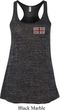 Union Jack Patch Pocket Print Ladies Flowy Racerback Tanktop