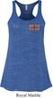 Union Jack Patch Pocket Print Ladies Flowy Racerback Tanktop