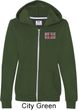 Union Jack Patch Pocket Print Ladies Full Zip Hoodie