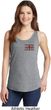 Union Jack Patch Pocket Print Ladies Tank Top