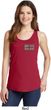 Union Jack Patch Pocket Print Ladies Tank Top