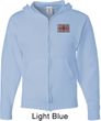 Union Jack Patch Pocket Print Mens Full Zip Hoodie