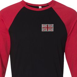 Union Jack Patch Pocket Print Mens Raglan Shirt