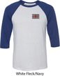 Union Jack Patch Pocket Print Mens Raglan Shirt