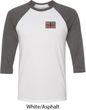 Union Jack Patch Pocket Print Mens Raglan Shirt