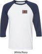 Union Jack Patch Pocket Print Mens Raglan Shirt