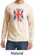 Union Jack Shirt British UK Flag Big Print Adult Long Sleeve Shirt