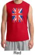 Union Jack Shirt British UK Flag Big Print Adult Muscle Shirt