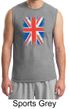 Union Jack Shirt British UK Flag Big Print Adult Muscle Shirt