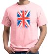 Union Jack Shirt British UK Flag Big Print Adult Organic T-shirt