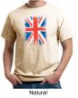 Union Jack Shirt British UK Flag Big Print Adult Organic T-shirt