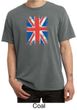 Union Jack Shirt British UK Flag Big Print Adult Pigment Dyed T-shirt