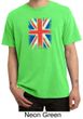 Union Jack Shirt British UK Flag Big Print Adult Pigment Dyed T-shirt
