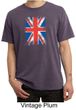 Union Jack Shirt British UK Flag Big Print Adult Pigment Dyed T-shirt