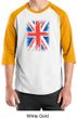 Union Jack Shirt British UK Flag Big Print Adult Raglan Shirt