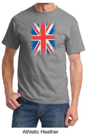Union Jack Shirt British UK Flag Big Print Adult T-shirt