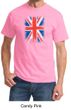Union Jack Shirt British UK Flag Big Print Adult T-shirt