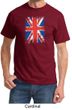Union Jack Shirt British UK Flag Big Print Adult T-shirt