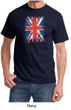 Union Jack Shirt British UK Flag Big Print Adult T-shirt