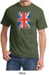 Union Jack Shirt British UK Flag Big Print Adult T-shirt