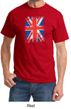 Union Jack Shirt British UK Flag Big Print Adult T-shirt