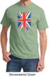 Union Jack Shirt British UK Flag Big Print Adult T-shirt