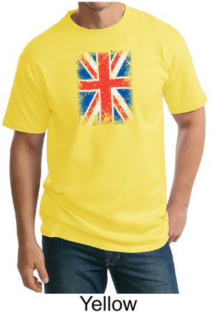 Union Jack Shirt British UK Flag Big Print Adult Tall T-shirt