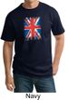 Union Jack Shirt British UK Flag Big Print Adult Tall T-shirt
