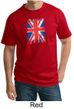 Union Jack Shirt British UK Flag Big Print Adult Tall T-shirt