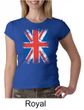 Union Jack Shirt British UK Flag Big Print Ladies Crew Neck Shirt