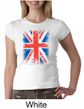 Union Jack Shirt British UK Flag Big Print Ladies Crew Neck Shirt