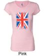 Union Jack Shirt British UK Flag Big Print Ladies Longer Length Shirt