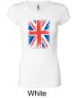Union Jack Shirt British UK Flag Big Print Ladies Longer Length Shirt
